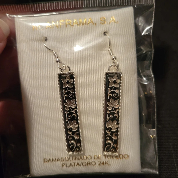NWT 24K Dangle Italy Earrings - Picture 5 of 7